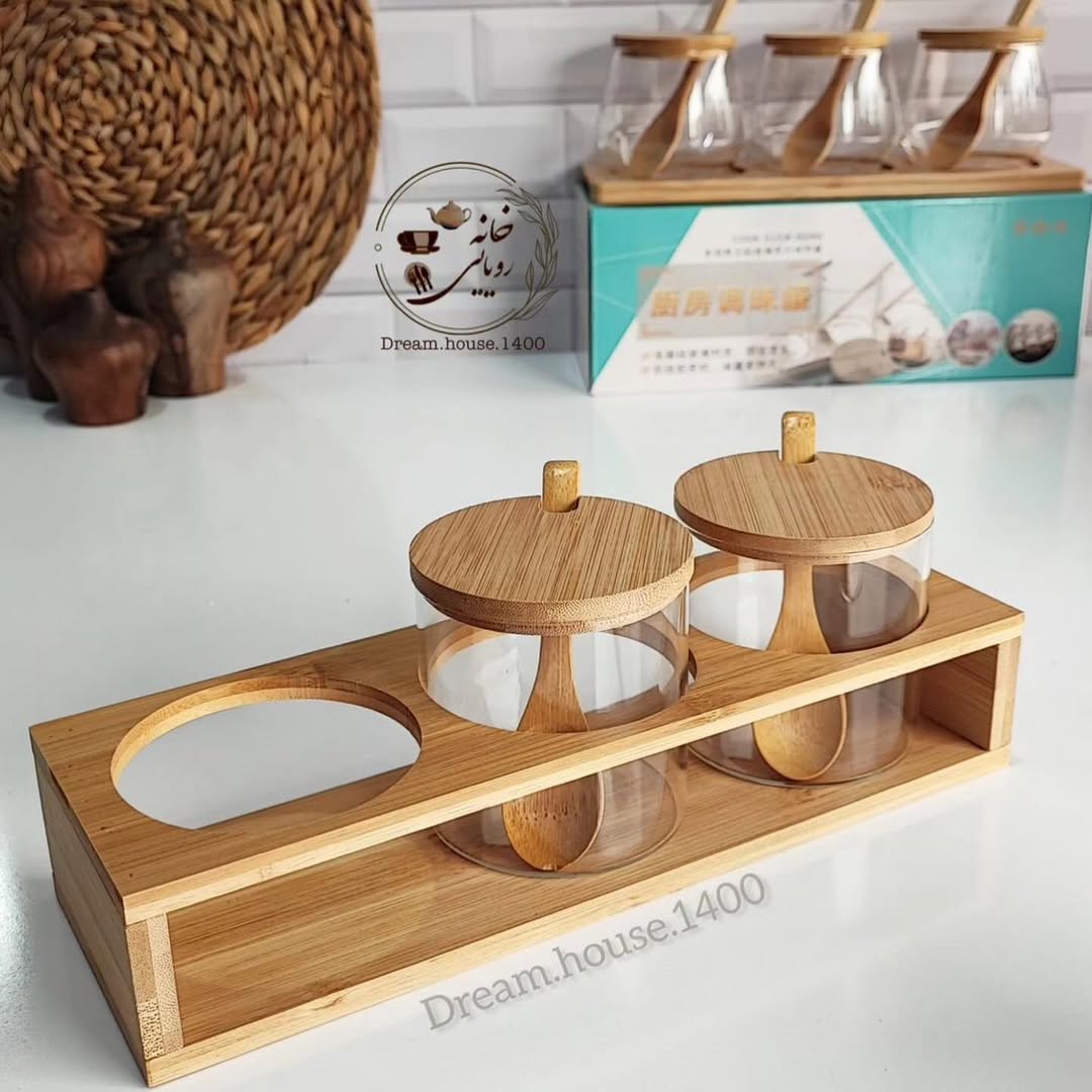 Decorative Storage for Condiment Pots and Spice Jars
