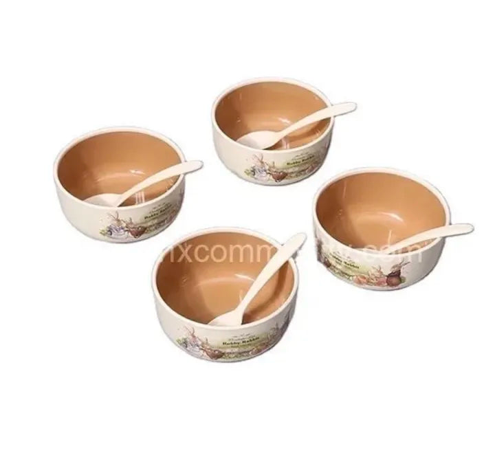 A Set of Bobby Rabbit Plastic Bowls For Kids