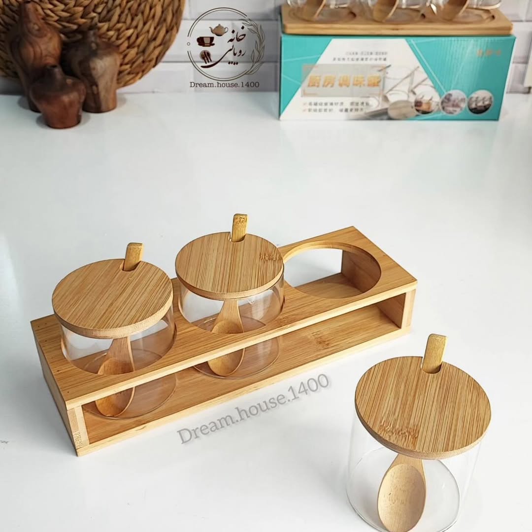 Decorative Storage for Condiment Pots and Spice Jars