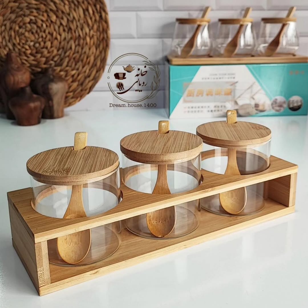 Decorative Storage for Condiment Pots and Spice Jars