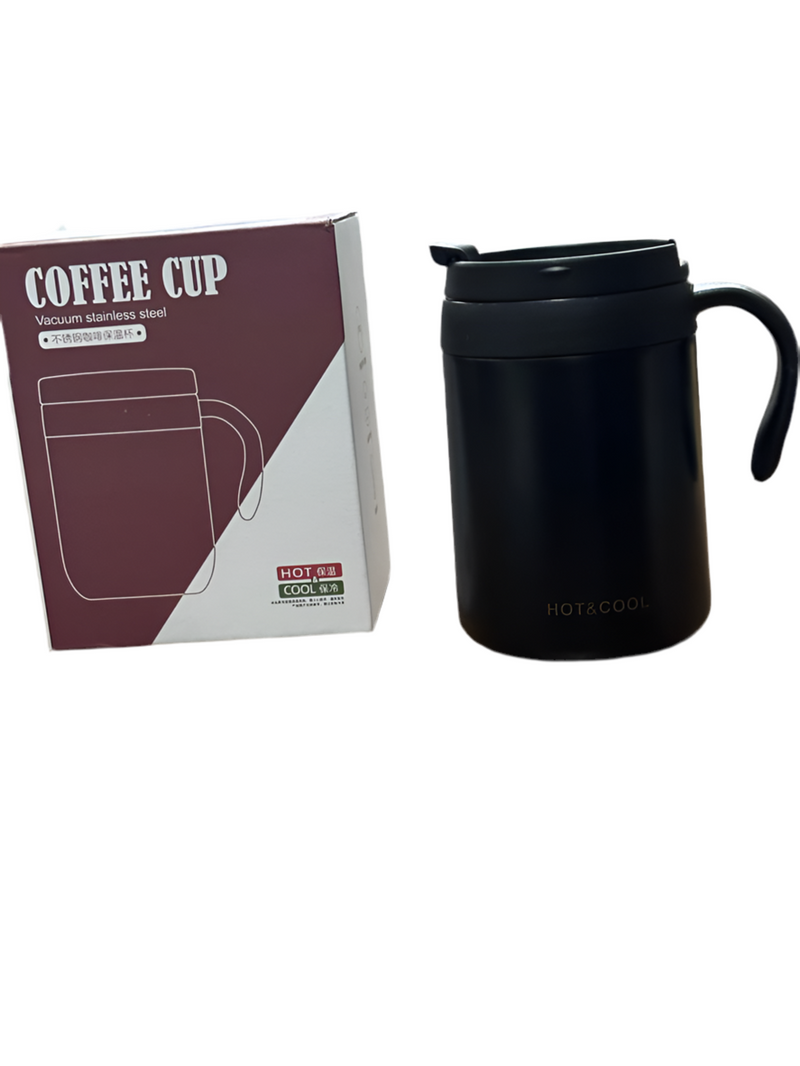 Leeonz 350ml Insulated Coffee Mug With Handle and Lid
