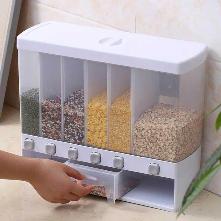 Multi-Grid Food Storage Dispenser – Smart, Space-Saving Organization