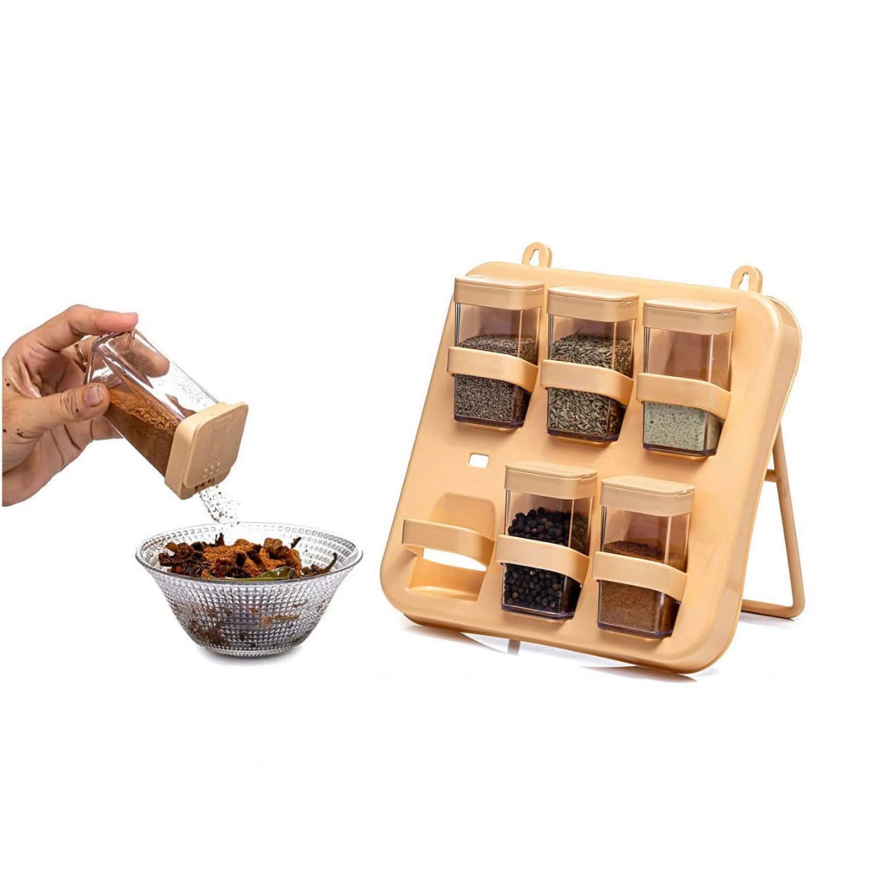 Mini Spices Storage Rack 6pcs Set