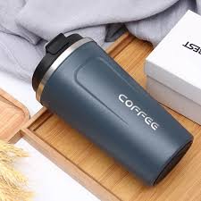 Stainless Steel Thermos Flask| Coffee Mugs 380ml/500ml Insulation Water Bottle Cups |Drinkware With Double Lid| Travel Tea Mug